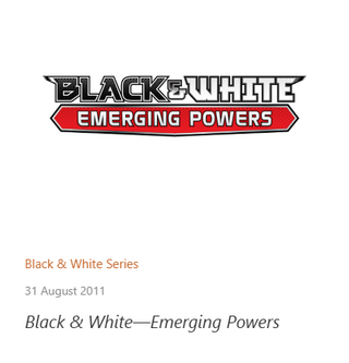 Emerging Powers Pokémon TCG expansion