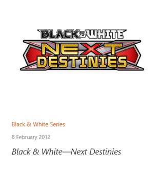 Next Destinies Pokémon TCG expansion