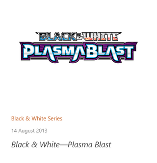 Plasma Blast Pokémon TCG expansion