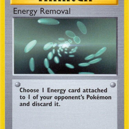 Energy Removal 92/102 Common Base Set 1st Edition Pokemon Card