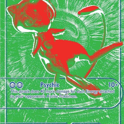 Mew G/RGB Green Secret Variant 30th Celebration Pokemon Card
