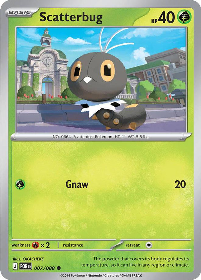 Scatterbug 007/088 Reverse Holo Perfect Order Pokemon Card