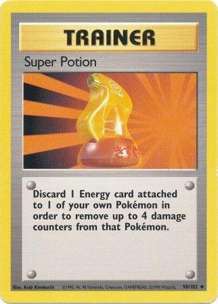 Super Potion 90/102 Uncommon Base Set Unlimited Pokemon Card