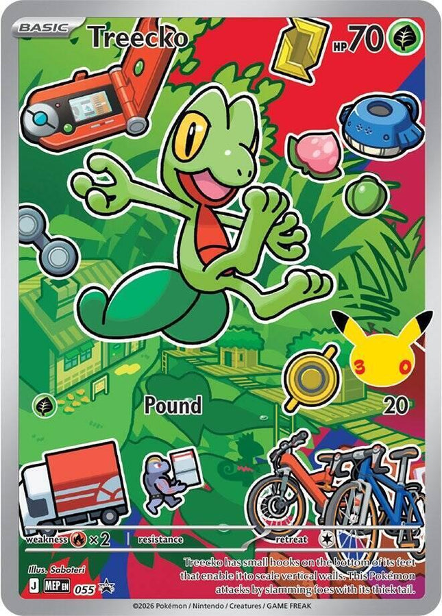 Treecko MEP 055 First Partner Series 3 30th Anniversary Holo Promo Pokemon Card