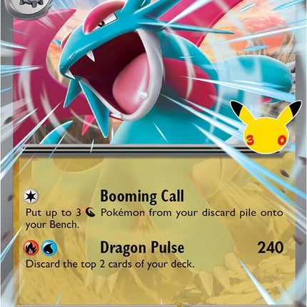 Salamence ex 109/128 Double Rare 30th Celebration Pokemon Card