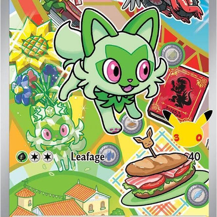 Sprigatito MEP 061 First Partner Series 3 30th Anniversary Holo Promo Pokemon Card