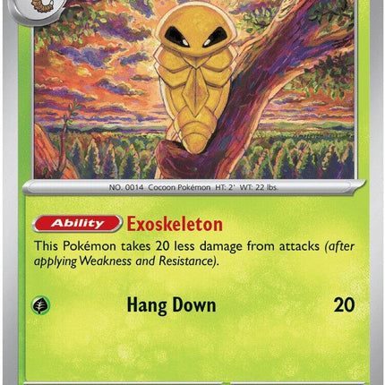 Kakuna 002/086 Reverse Holo Chaos Rising Pokemon Card
