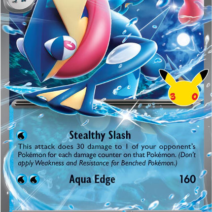 Greninja ex 021/128 Double Rare 30th Celebration Pokemon Card