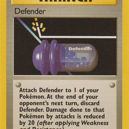 Defender 80/102 Uncommon Base Set Unlimited Pokemon Card