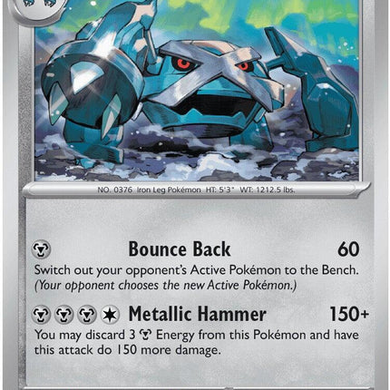 Metagross 061/086 Reverse Holo Chaos Rising Pokemon Card