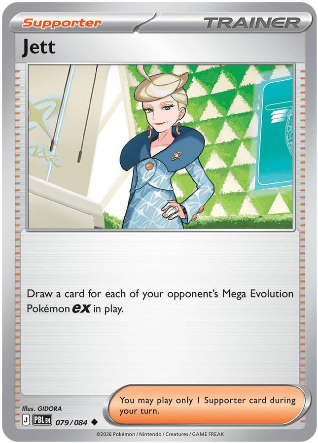Jett 079/084 Reverse Holo Pitch Black Pokemon Card