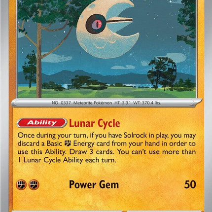 Lunatone 105/217 Holo Ascended Heroes Pokemon Card