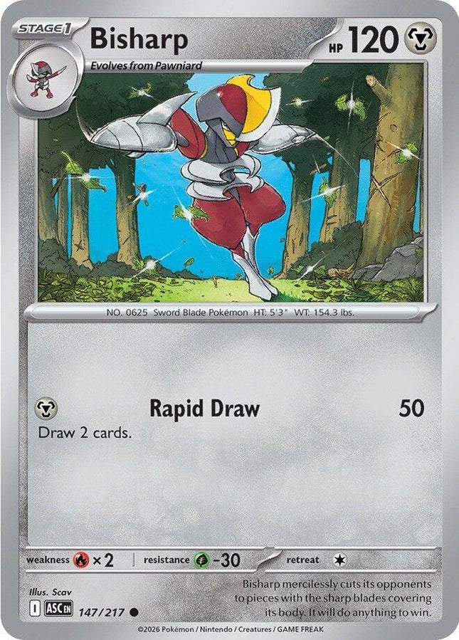 Bisharp 147/217 Non-Holo Ascended Heroes Pokemon Card