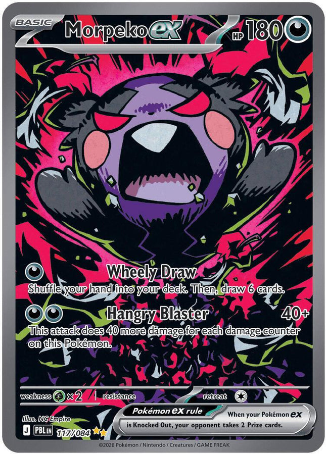 Morpeko ex 117/084 Special Illustration Rare Pitch Black Pokemon Card