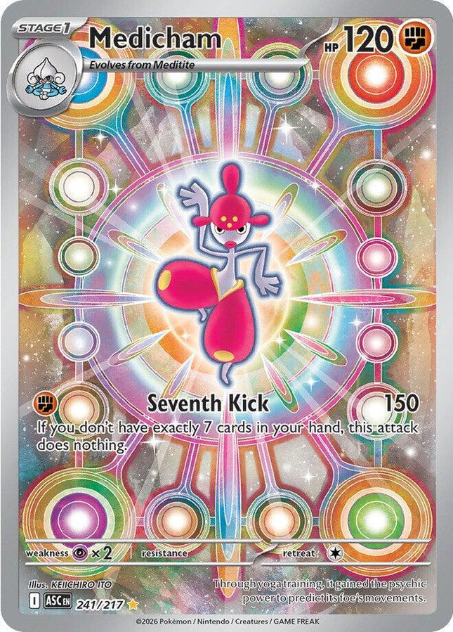 Medicham 241/217 Illustration Rare Ascended Heroes Pokemon Card