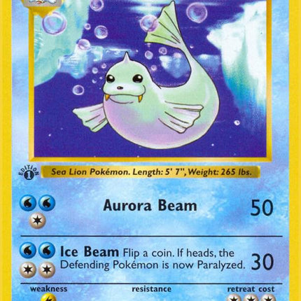Dewgong 25/102 Uncommon Base Set 1st Edition Pokemon Card