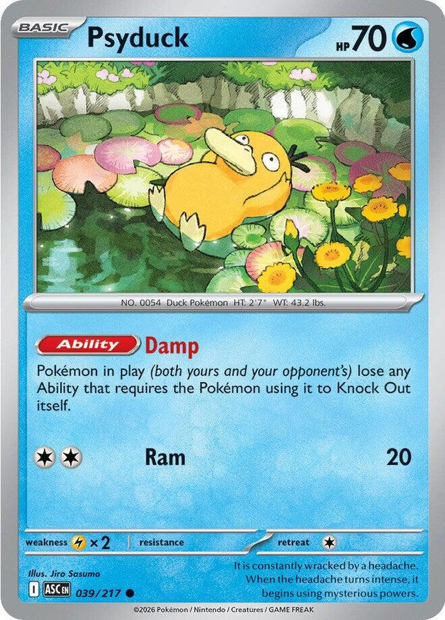 Psyduck 039/217 Non-Holo Ascended Heroes Pokemon Card