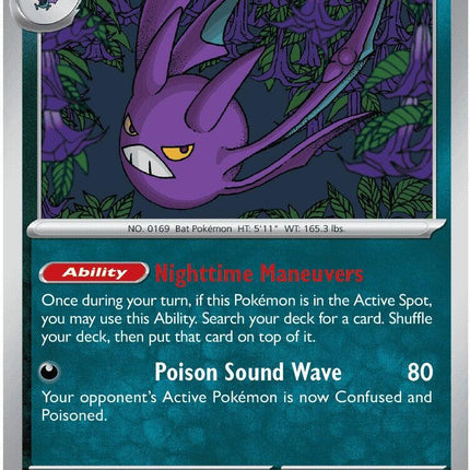 Crobat 051/086 Build & Battle Non-Holo Chaos Rising Pokemon Card