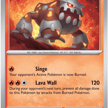 Heatran 007/084 Reverse Holo Pitch Black Pokemon Card
