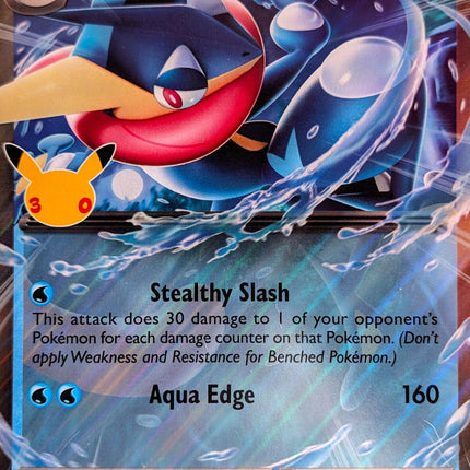 Greninja ex MEP 099 Oversize Promo 30th Celebration Pokemon Card