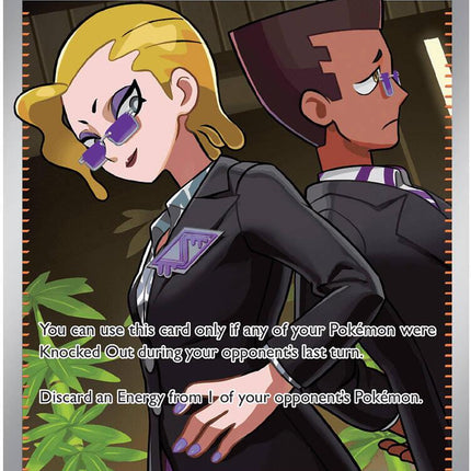 Rust Syndicate Grunt 112/084 Ultra Rare Pitch Black Pokemon Card