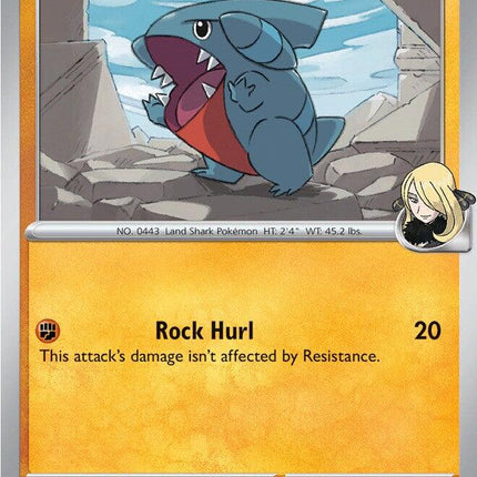 Cynthia's Gible 109/217 Non-Holo Ascended Heroes Pokemon Card