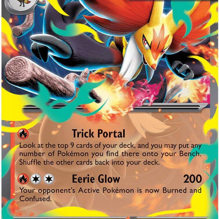 Mega Delphox ex 008/084 Double Rare Pitch Black Pokemon Card