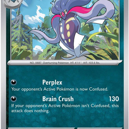 Malamar 052/084 Reverse Holo Pitch Black Pokemon Card