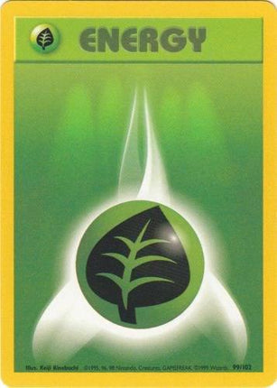 Grass Energy 99/102 Energy Base Set Unlimited Pokemon Card