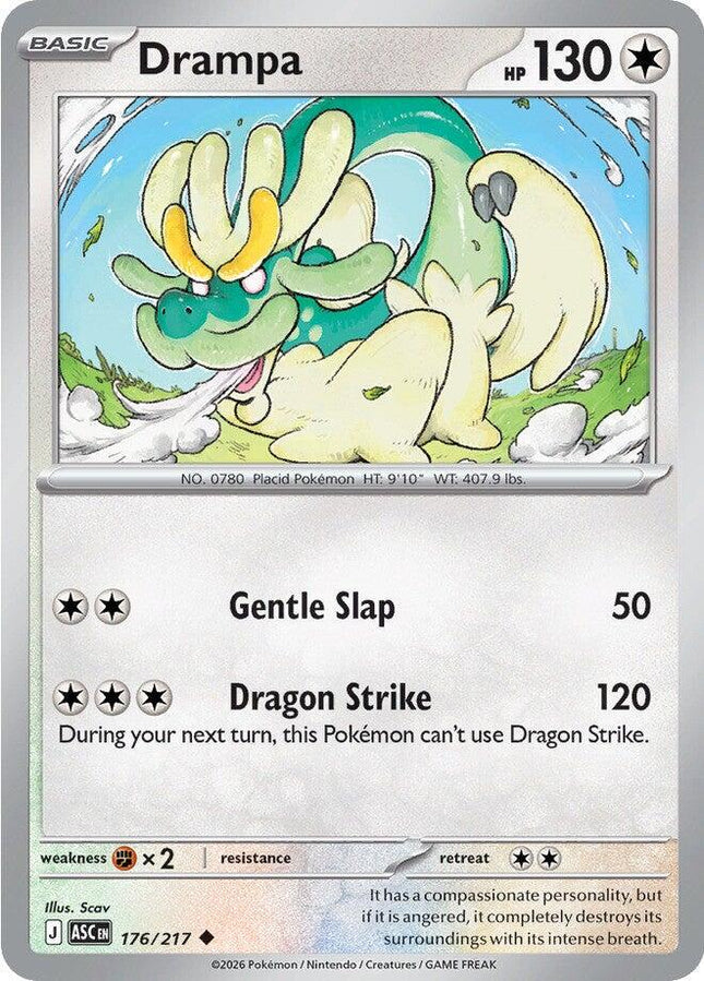 Drampa 176/217 Non-Holo Ascended Heroes Pokemon Card