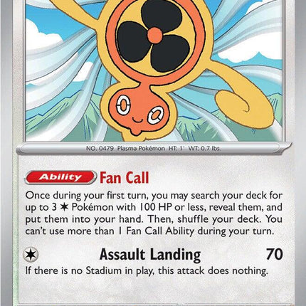 Fan Rotom 171/217 Energy Pattern Reverse Holo Ascended Heroes Pokemon Card