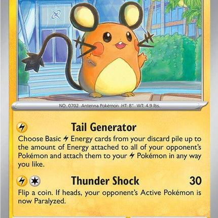 Dedenne 029/088 Reverse Holo Perfect Order Pokemon Card