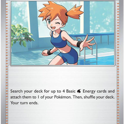Misty's Vitality 080/084 Reverse Holo Pitch Black Pokemon Card