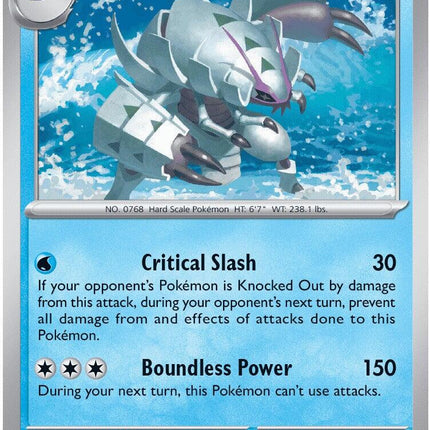 Golisopod 026/086 Reverse Holo Chaos Rising Pokemon Card