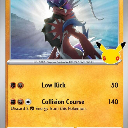 Koraidon 086/128 Anniversary Holo 30th Celebration Pokemon Card