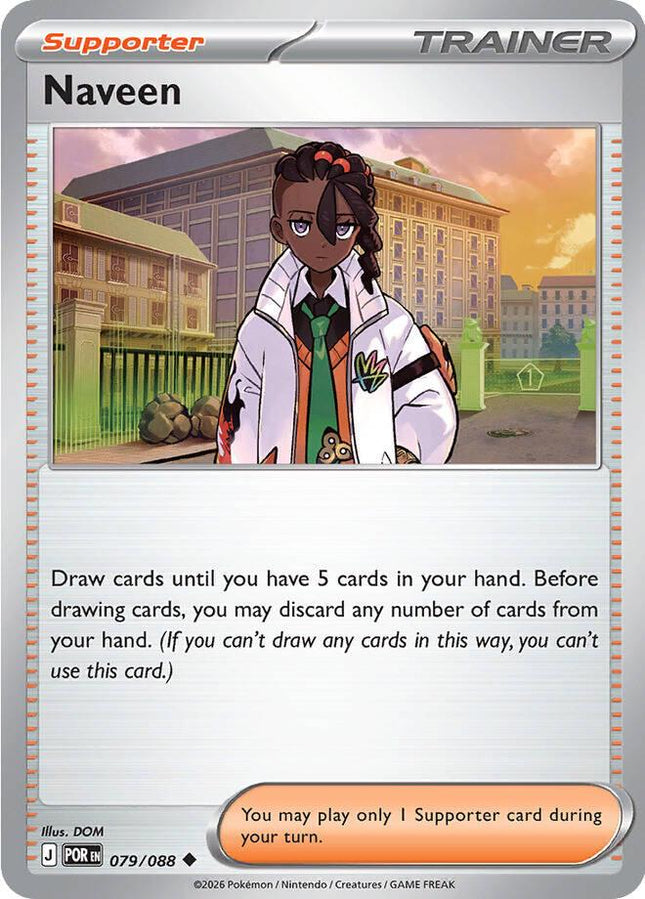Naveen 079/088 Reverse Holo Perfect Order Pokemon Card