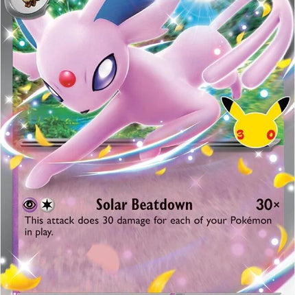 Espeon ex 070/128 Double Rare 30th Celebration Pokemon Card