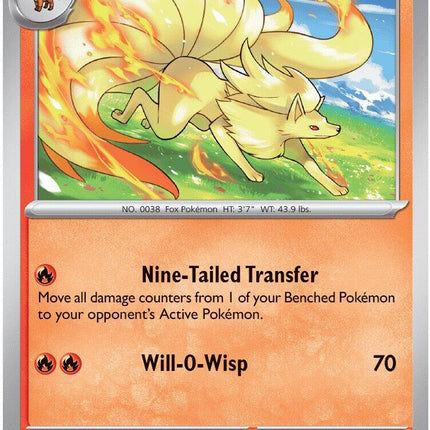 Ninetales 009/086 Reverse Holo Chaos Rising Pokemon Card