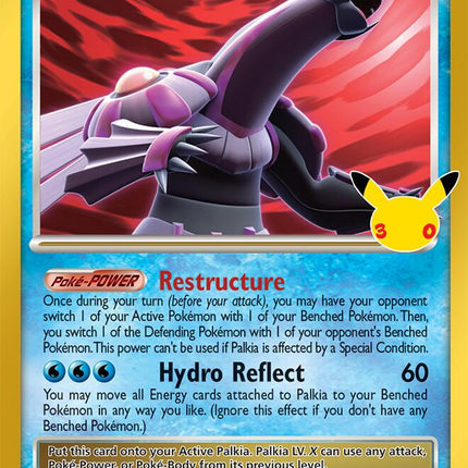 Palkia LV.X 106/106 30th Anniversary Classic Collection Holo 30th Celebration Pokemon Card