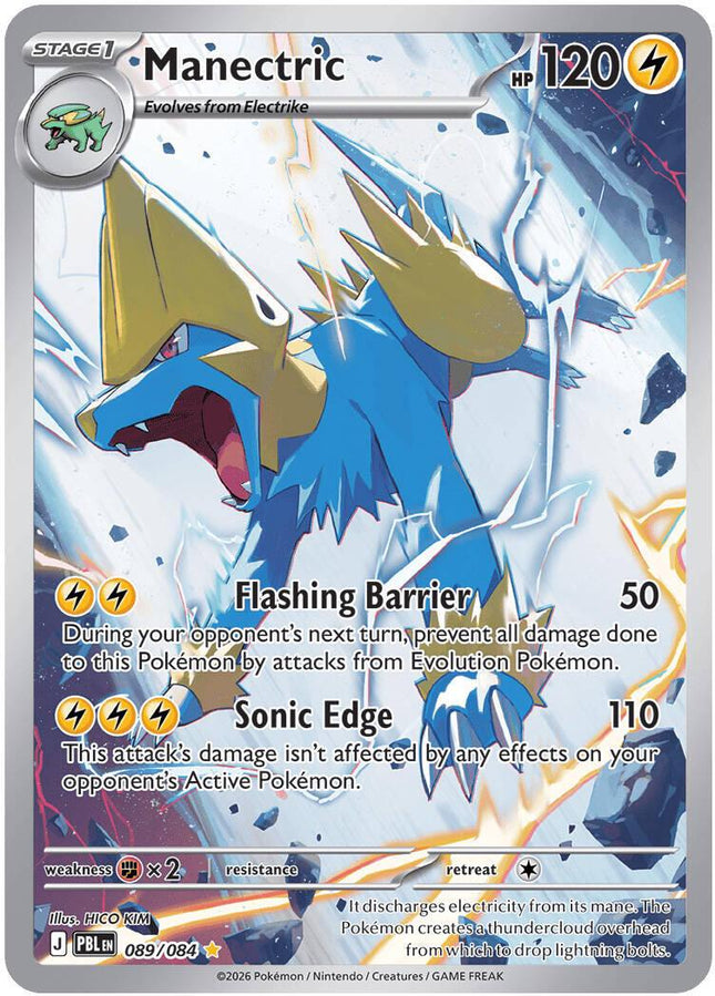 Manectric 089/084 Illustration Rare Pitch Black Pokemon Card