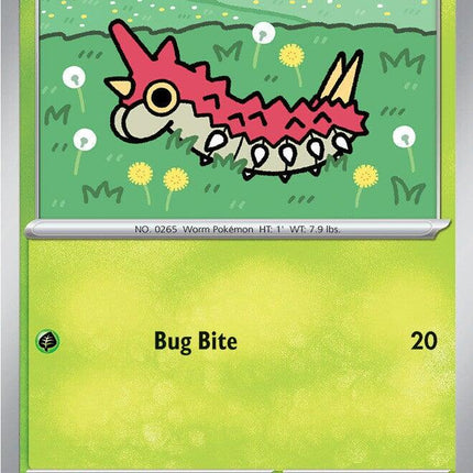 Wurmple 011/217 Love Ball Reverse Holo Ascended Heroes Pokemon Card