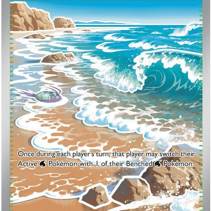 Surfing Beach 114/086 Ultra Rare Chaos Rising Pokemon Card