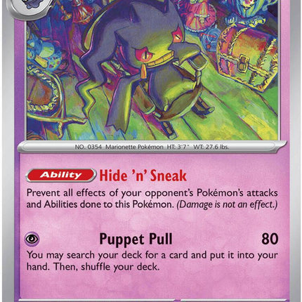 Banette 034/084 Reverse Holo Pitch Black Pokemon Card
