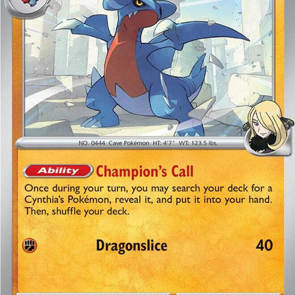 Cynthia's Gabite 110/217 Energy Pattern Reverse Holo Ascended Heroes Pokemon Card