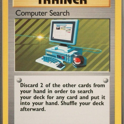 Computer Search 71/102 Rare Base Set 4th Print 1999–2000 Pokemon Card