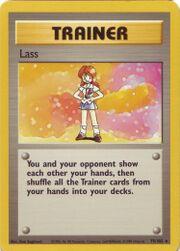 Lass 75/102 Rare Base Set Unlimited Pokemon Card