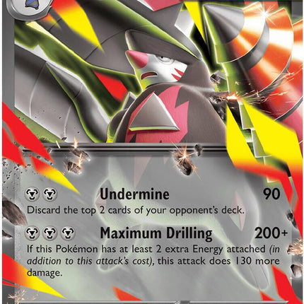 Mega Excadrill ex 065/084 Double Rare Pitch Black Pokemon Card