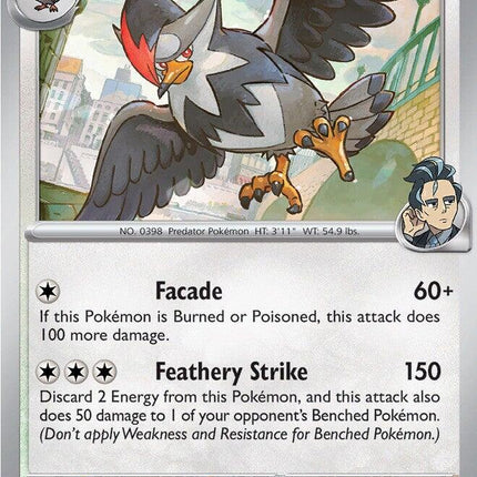 Larry's Staraptor 170/217 Energy Pattern Reverse Holo Ascended Heroes Pokemon Card