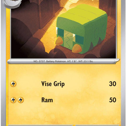 Charjabug 025/084 Reverse Holo Pitch Black Pokemon Card