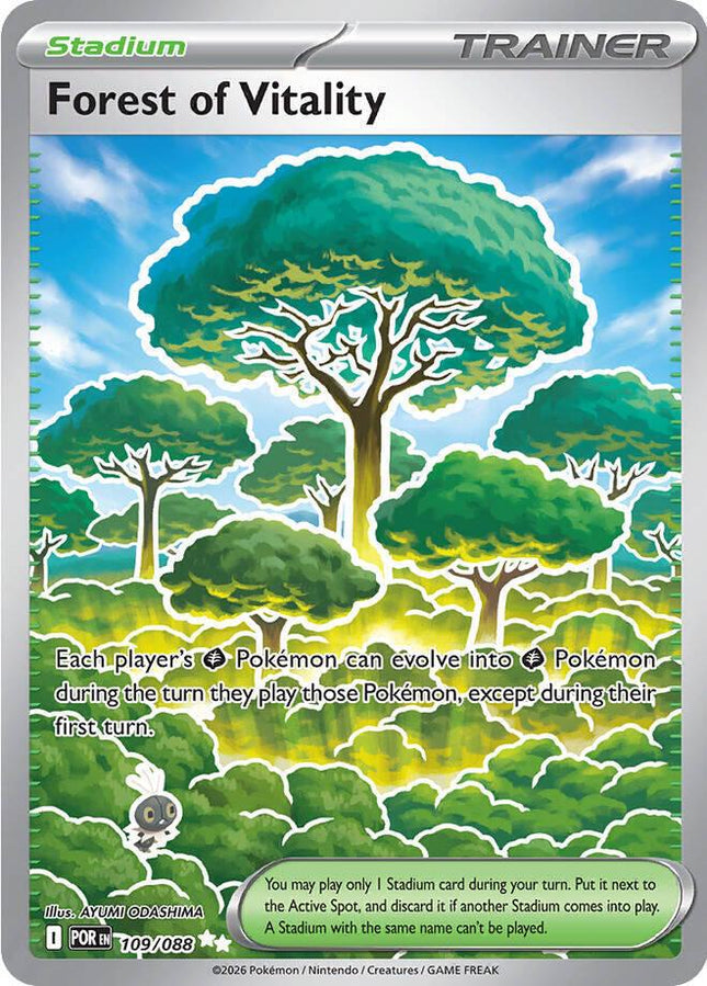 Forest of Vitality 109/088 Ultra Rare Perfect Order Pokemon Card